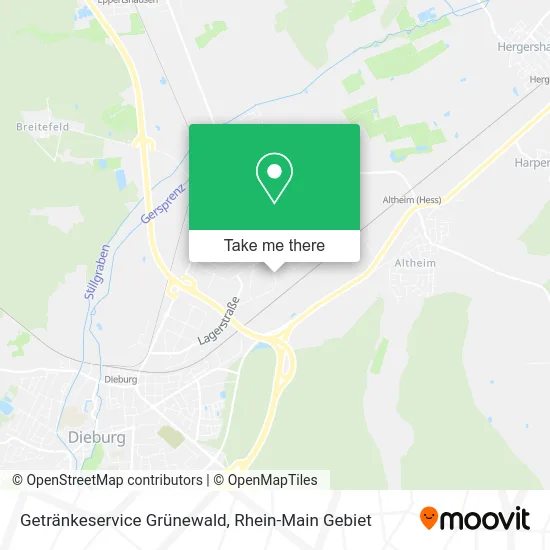 Карта Getränkeservice Grünewald