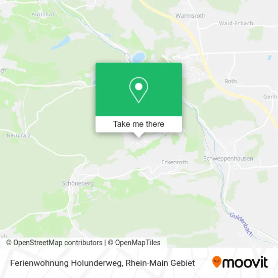 Карта Ferienwohnung Holunderweg