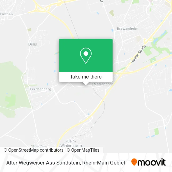 Карта Alter Wegweiser Aus Sandstein