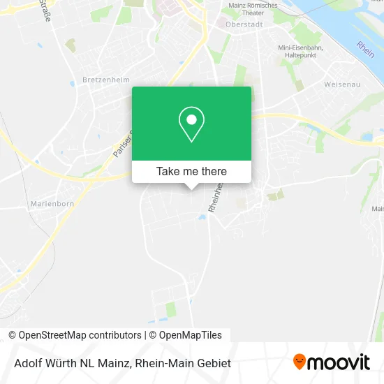 Карта Adolf Würth NL Mainz