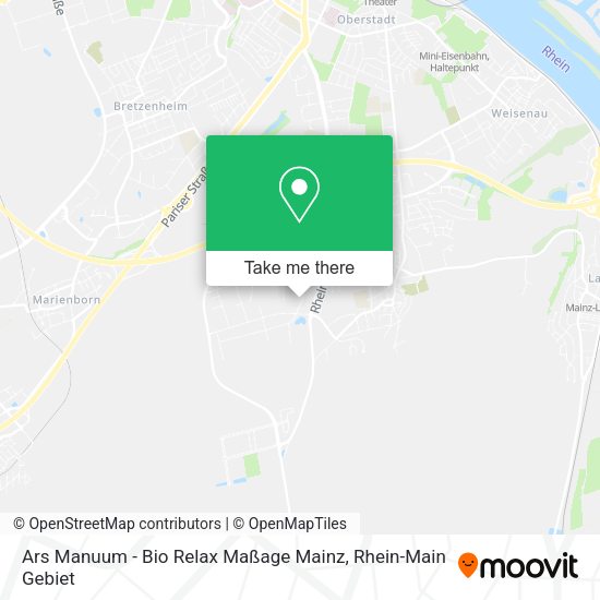 Карта Ars Manuum - Bio Relax Maßage Mainz