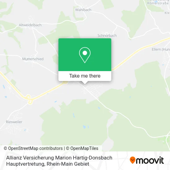 Карта Allianz Versicherung Marion Hartig-Donsbach Hauptvertretung