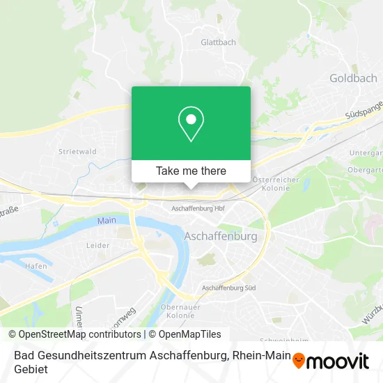 Карта Bad Gesundheitszentrum Aschaffenburg