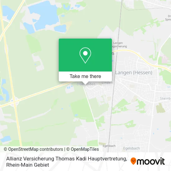 Карта Allianz Versicherung Thomas Kadi Hauptvertretung