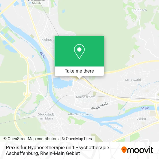 Карта Praxis für Hypnosetherapie und Psychotherapie Aschaffenburg