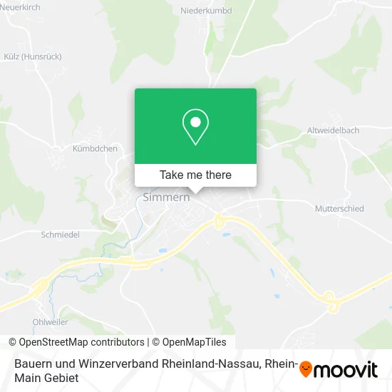 Карта Bauern und Winzerverband Rheinland-Nassau