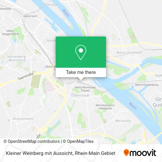 Карта Kleiner Weinberg mit Aussicht