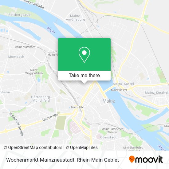 Карта Wochenmarkt Mainzneustadt