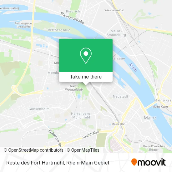 Reste des Fort Hartmühl map