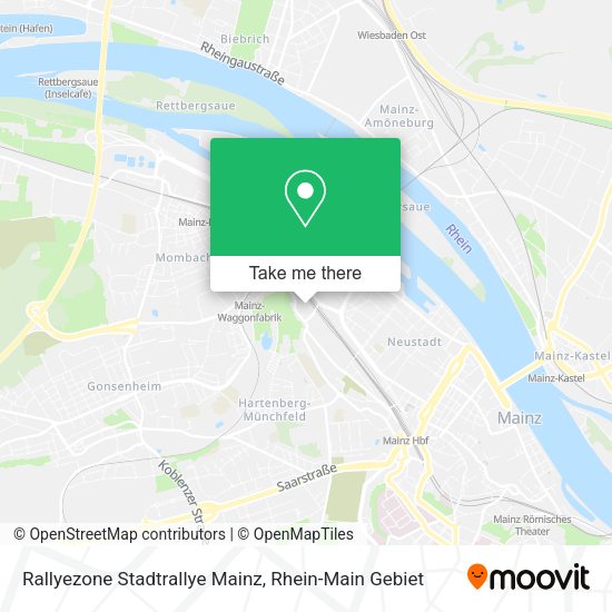 Карта Rallyezone Stadtrallye Mainz