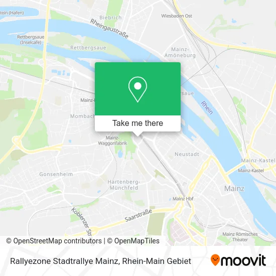 Карта Rallyezone Stadtrallye Mainz