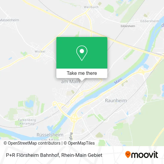 Карта P+R Flörsheim Bahnhof