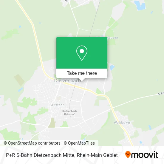 Карта P+R S-Bahn Dietzenbach Mitte