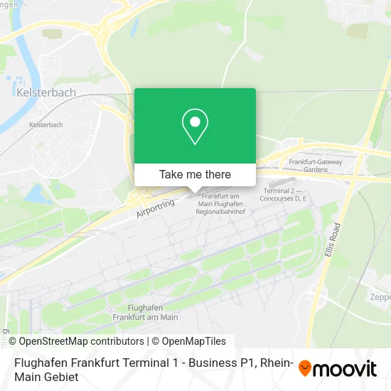 Flughafen Frankfurt Terminal 1 - Business P1 map