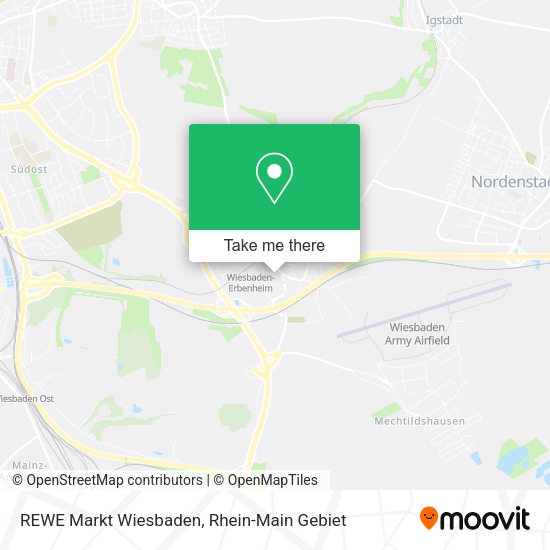 Карта REWE Markt Wiesbaden