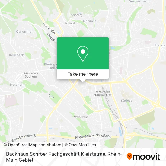 Карта Backhaus Schröer Fachgeschäft Kleiststrae