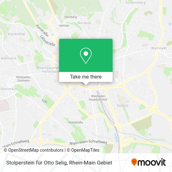 Карта Stolperstein für Otto Selig