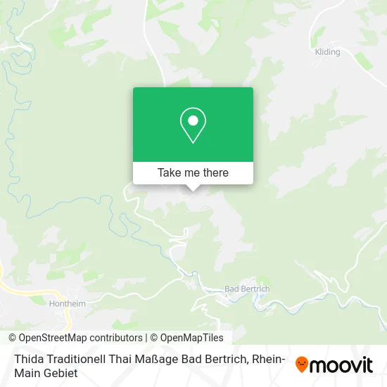 Карта Thida Traditionell Thai Maßage Bad Bertrich