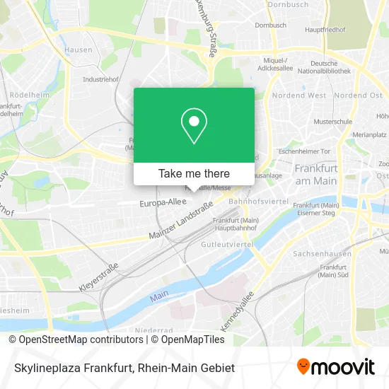 Skylineplaza Frankfurt map