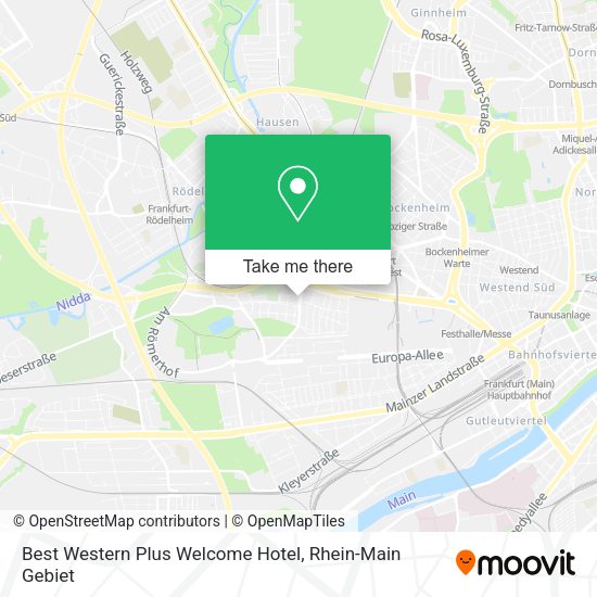 Карта Best Western Plus Welcome Hotel