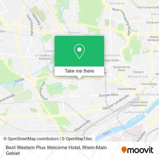 Карта Best Western Plus Welcome Hotel