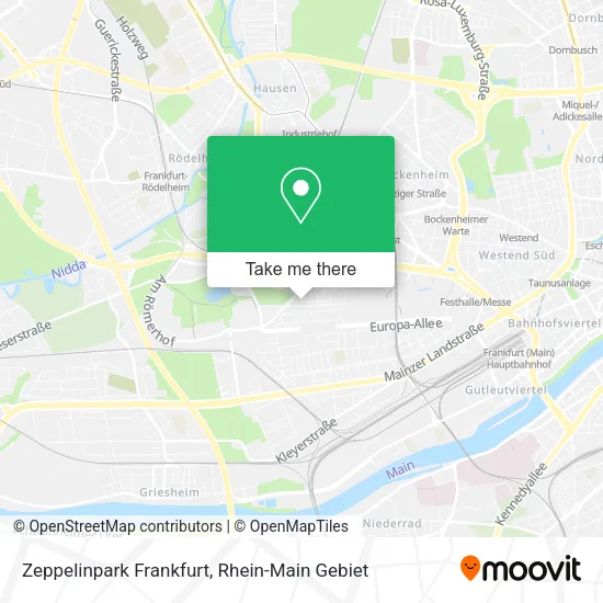 Карта Zeppelinpark Frankfurt