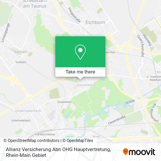 Карта Allianz Versicherung Abn OHG Hauptvertretung