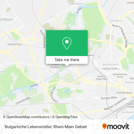 Карта Bulgarische Lebensmittel