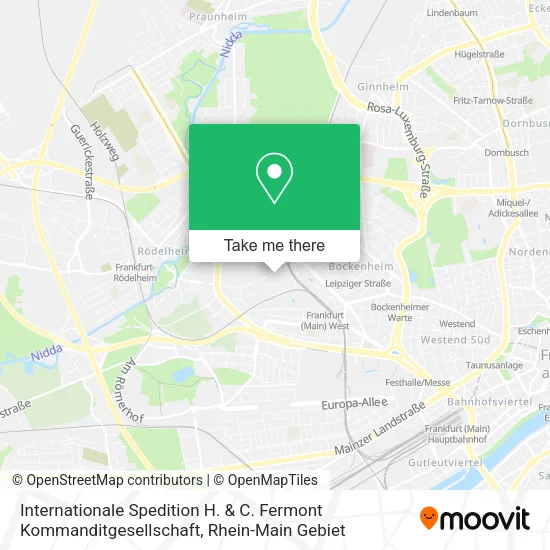 Карта Internationale Spedition H. & C. Fermont Kommanditgesellschaft