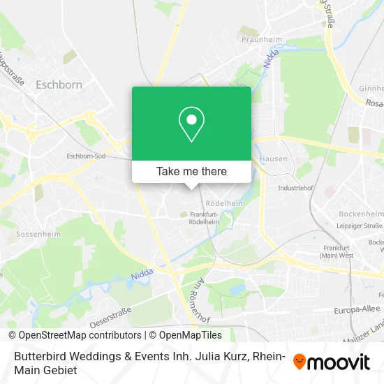 Карта Butterbird Weddings & Events Inh. Julia Kurz