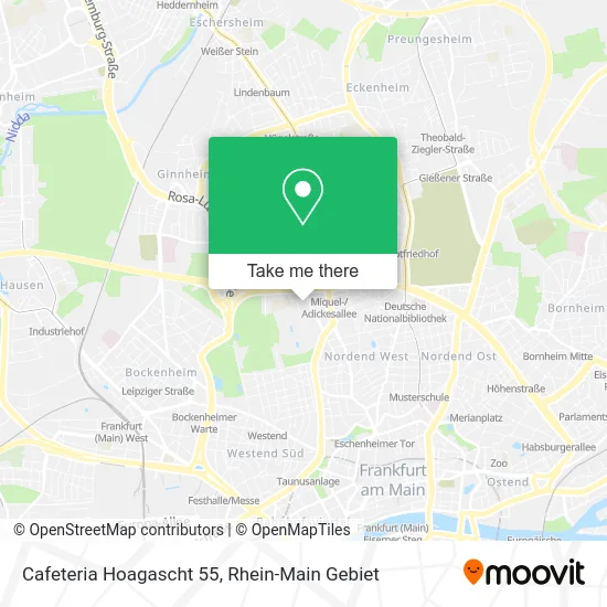 Карта Cafeteria Hoagascht 55