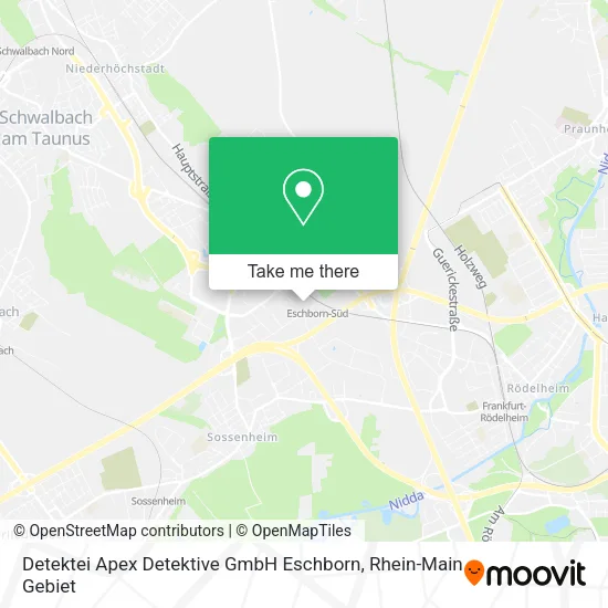 Карта Detektei Apex Detektive GmbH Eschborn
