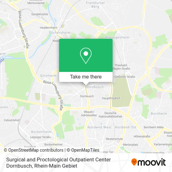 Карта Surgical and Proctological Outpatient Center Dornbusch