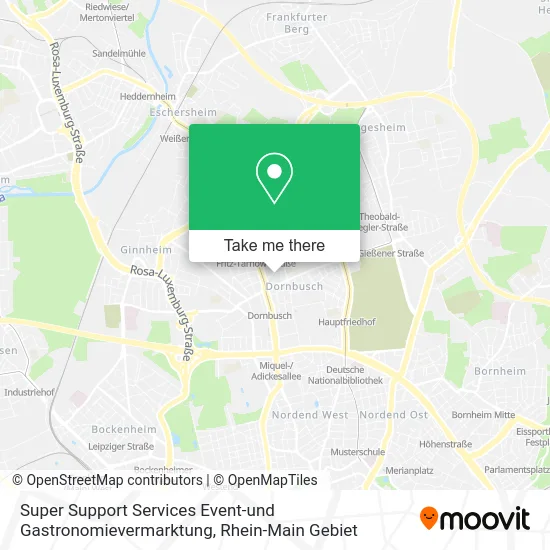 Карта Super Support Services Event-und Gastronomievermarktung