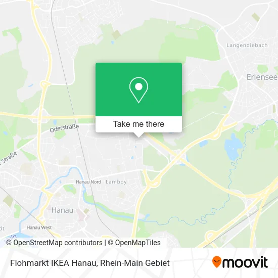 Карта Flohmarkt IKEA Hanau
