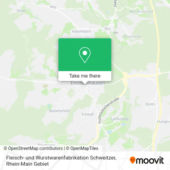 Карта Fleisch- und Wurstwarenfabrikation Schweitzer