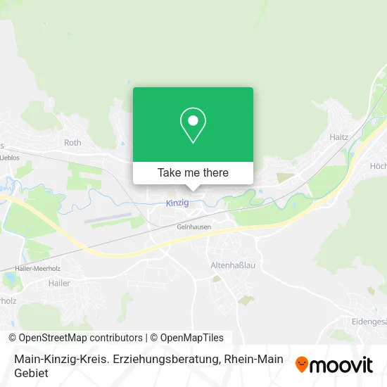 Карта Main-Kinzig-Kreis. Erziehungsberatung