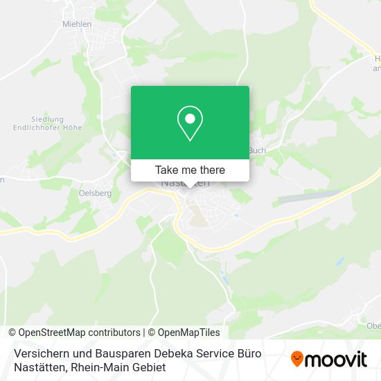 Карта Versichern und Bausparen Debeka Service Büro Nastätten