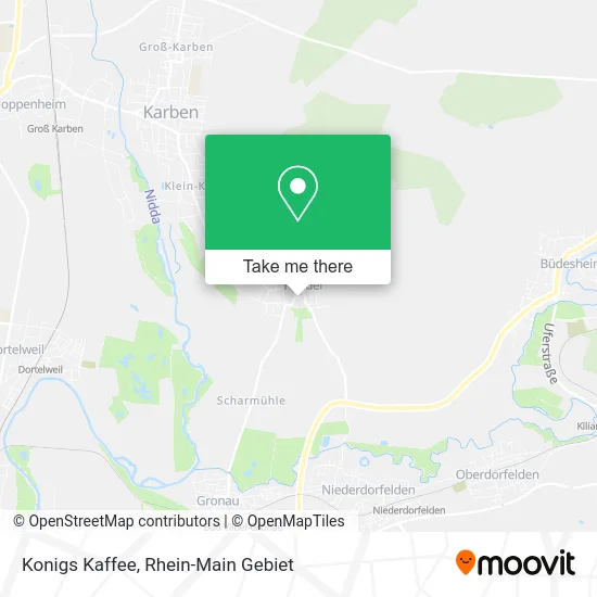 Карта Konigs Kaffee
