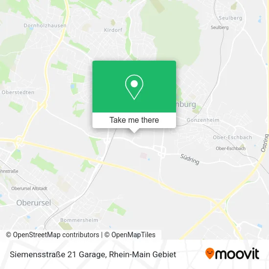 Siemensstraße 21 Garage map