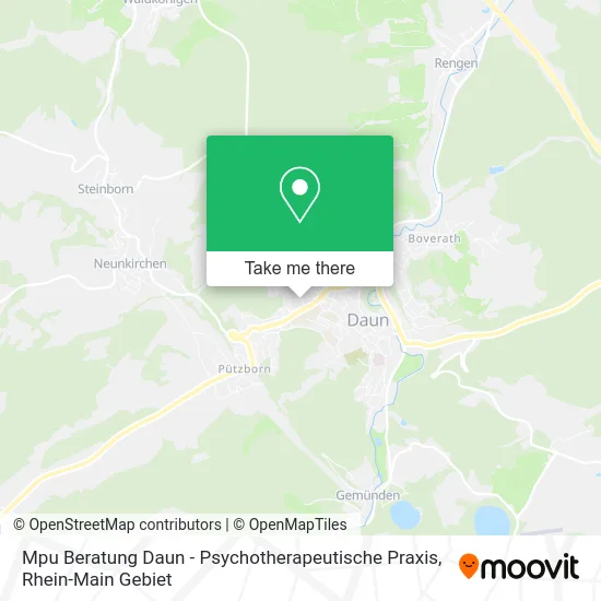 Карта Mpu Beratung Daun - Psychotherapeutische Praxis