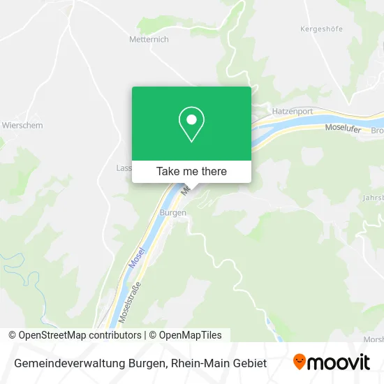 Карта Gemeindeverwaltung Burgen