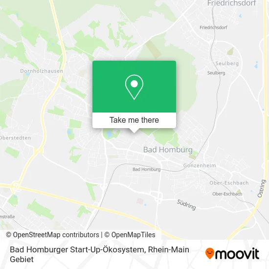 Карта Bad Homburger Start-Up-Ökosystem