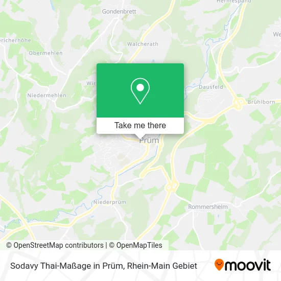 Карта Sodavy Thai-Maßage in Prüm