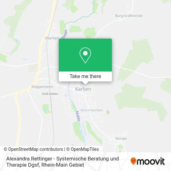 Карта Alexandra Rettinger - Systemische Beratung und Therapie Dgsf