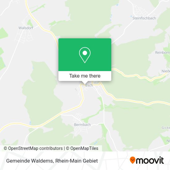 Карта Gemeinde Waldems