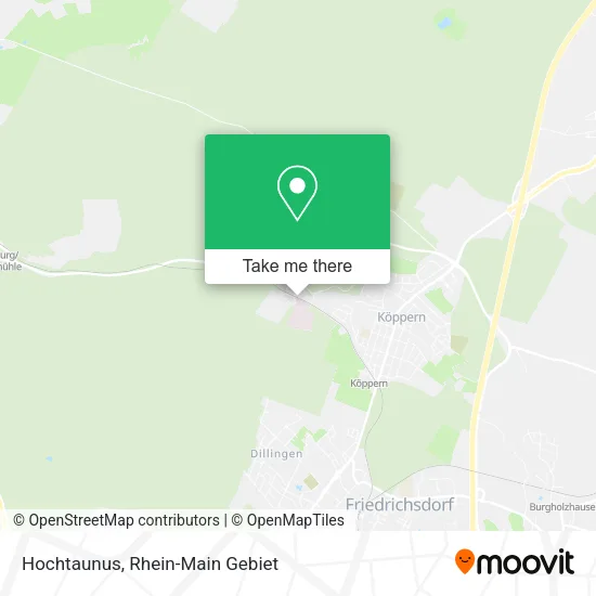 Карта Hochtaunus