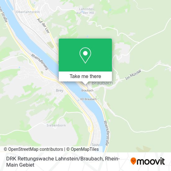 Карта DRK Rettungswache Lahnstein / Braubach