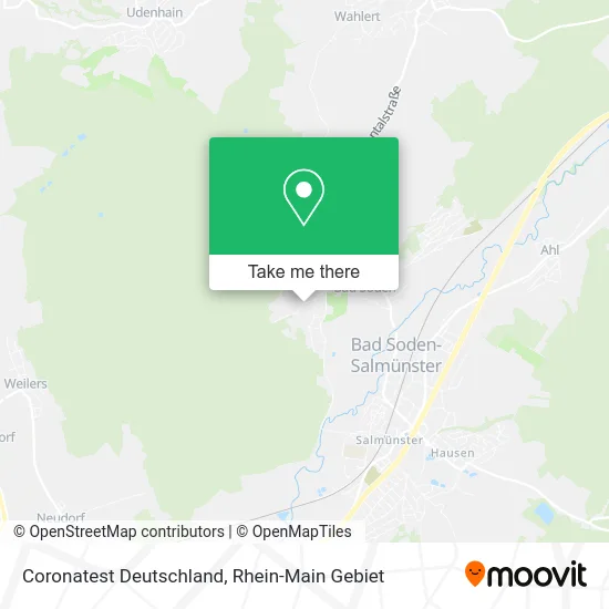 Карта Coronatest Deutschland