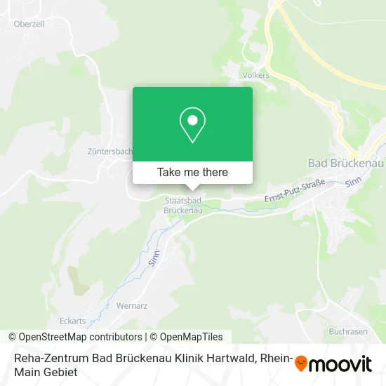Карта Reha-Zentrum Bad Brückenau Klinik Hartwald